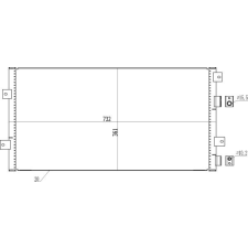 Hart kondenzátor, klíma hart 606 071 autóalkatrész