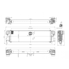 Hart töltőlevegő-hűtő hart 641 358 autóalkatrész