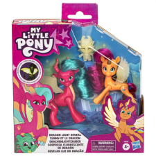 Hasbro Én kicsi pónim Sárkányfény: Sötétben világító póni figuraszett (F8702) játékfigura
