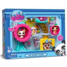 Hasbro Littlest Pet Shop Mókagyár játékszett 2 db figurával, 1. széria játékfigura