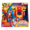 Hasbro Marvel: Vasember 2 az 1-ben Mech Iron Man autó és figuraszett - Hasbro
