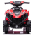 Hasepe elektromos ATV, kényelmes ülés, világítással és zenegombbal, 3 km/h, 72 x 43 x 50 cm, Fekete/Vörös