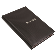  Határidőnapló Carbon A/5, napi fehér lapokkal acél Realsystem 2026. határidőnapló