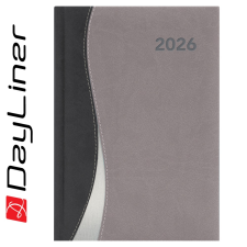  Határidőnapló Dubai A5 napi, fehér lapokkal fekete-szürke Dayliner 2026. határidőnapló