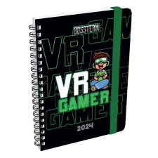  Határidőnapló LIZZY CARD Bossteam B/6 heti spirálozott gumis 2024. határidőnapló