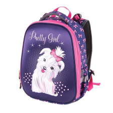  Hátizsák, anatómiai, PULSE &quot;Anatomic Cube Pretty Girl&quot;, lila-rózsaszín gyerek hátizsák, táska