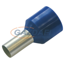 HAUPA 270904 Szigetelt érvéghüvely,, kék, 2.5mm2 / 8mm, 100db/csomag villanyszerelés