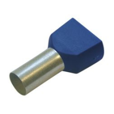 HAUPA Érvéghüvely szigetelt iker 2x 2.5mm2 10mm kék Haupa - 270792 villanyszerelés