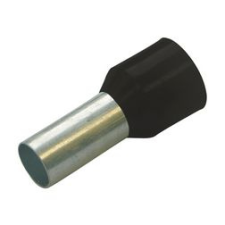 HAUPA Érvéghüvely szigetelt normál 6mm2 18mm fekete Haupa - 270740 villanyszerelés