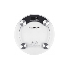 Hausberg hb-6000ng fekete üveg fürdőszobai mérleg mérleg