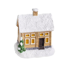  Havas ház, mérete: 7,4x8,5 cm dekorációs kellék
