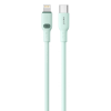HAVIT CB6281 USB-C apa - Lightning apa Adat és töltőkábel 1m - Zöld (CB6281 1.0M)