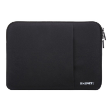 Haweel tok álló, textil (ütésálló belső réteg, cipzáras, univerzális, légáteresztő, 11&quot; méret) FEKETE [Samsung Galaxy Tab S8 Plus LTE ... tablet tok