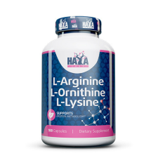 HAYA LABS - L-ARGININE, L-ORNITHINE, L-LYSINE - 100 KAPSZULA vitamin és táplálékkiegészítő