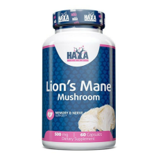 HAYA LABS - Lion's Mane Mushroom 500mg. / 60 Caps - Agyműködés vitamin és táplálékkiegészítő