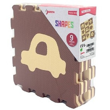 Ház és autó 9 darabos habszivacs szőnyeg puzzle (43315) játszószőnyeg