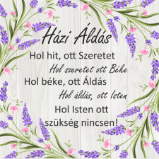  Házi áldás egyedi tábla , 200*200 információs tábla, állvány