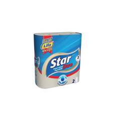 . Háztartási papírtörlő, 2 rétegű, 2 tekercses, &quot;Star Duo&quot; higiéniai papíráru
