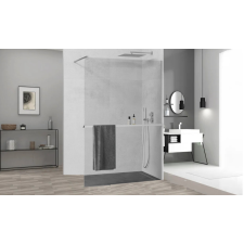 HD Arlo Plus Walk-In Nano zuhanyfal 120 cm, 8 mm vastag vízlepergető biztonsági üveggel, króm színű, 200 cm magas kád, zuhanykabin