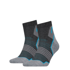 Head Head unisex túrazokni - félplüss talppal 2 pár - szürke-kék - 39-42 női zokni