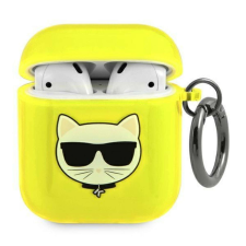 Head Karl Lagerfeld KLA2UCHFY AirPods borító sárga/sárga Choupette fülhallgató, fejhallgató tok