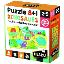Headu 8+1 kétoldalas puzzle - Dinoszauruszok puzzle, kirakós