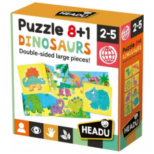 Headu : 8+1 kétoldalas puzzle - dinoszauruszok puzzle, kirakós