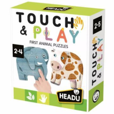 Headu : első kirakóm - állatos taktilis fejlesztő játék puzzle, kirakós