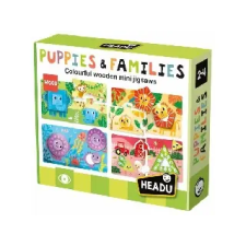 Headu : Fa mini kirakós – Állatok és kicsinyeik - puzzle puzzle, kirakós