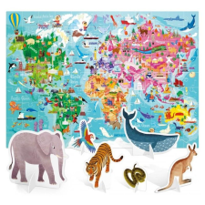 Headu Óriás világkörüli út - 108 darabos puzzle állatfigurákkal (MU26258) puzzle, kirakós