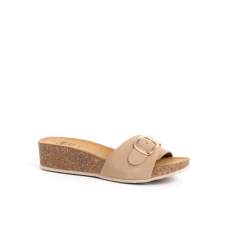 Health And Fashion Shoes Scholl Rapallo Buckle bézs 39 -Női Papucs