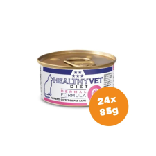 Healthy Vet Diet Cat Dermal - bőr támogatására felnőtt macskáknak 24x85g macskaeledel