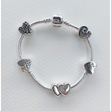  Heart 1 Pandora stílusú karkötő karkötő