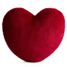  Heart szív alakú plüss párna Piros 45x45 cm lakástextília