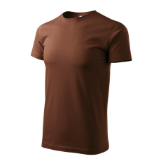  Heavy New póló unisex csokoládébarna XS