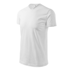  Heavy V-neck póló unisex fehér 2XL