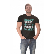 Heavy weights and protein shakes - Férfi Póló férfi póló