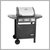 Hecht – 2 égős gázgrill, 7 kW, öntöttvas sütőfelülettel FIRE2