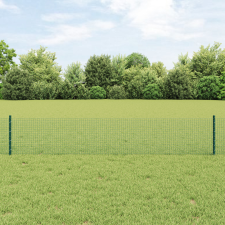  hegesztett drótfence 22 U oszloppal Zöld 0.4x50 m acélból építőanyag