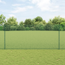  hegesztett drótkerítés 11 U oszloppal Zöld 1.4x25 m Acél építőanyag