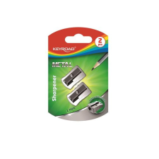 Hegyező 1 lyukú fém 2 db/bliszter Keyroad Metal hegyező