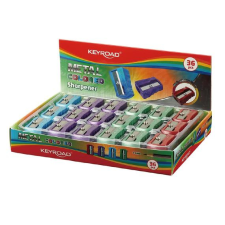 Hegyező 1 lyukú fém 36 db/display Keyroad Metal Colourful vegyes színek hegyező