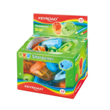  Hegyező 2 lyukú tartályos 24 db/display Keyroad Starfish vegyes színek hegyező