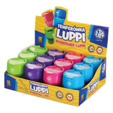 Hegyező ASTRA nagy 2 lyukú tartályos 12 db/display hegyező