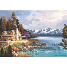 Hegyi kunyhó 500 darabos puzzle puzzle, kirakós