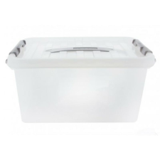  Heidrun Clipbox Átlátszó Tároló doboz   8,0L 34x23x16cm fogantyúval, Clippes tetővel bútor