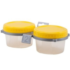  Heidrun Ételtároló  2 x 0,4L 11x7,0cm csavarós tetővel papírárú, csomagoló és tárolóeszköz