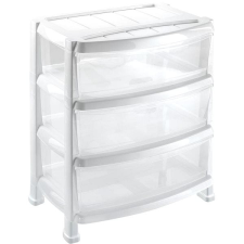 heidrun Regál se šuplíky 55 × 40 × 60,54 cm bílý, plast bútor