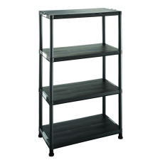 heidrun Technic 80 polc 4-es 80x40x133cm Szürke / Fekete bútor