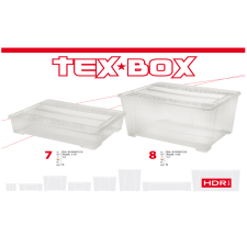 heidrun TEX BOX TÁROLÓDOBOZ TETŐVEL 78,5X59X40,5CM papírárú, csomagoló és tárolóeszköz